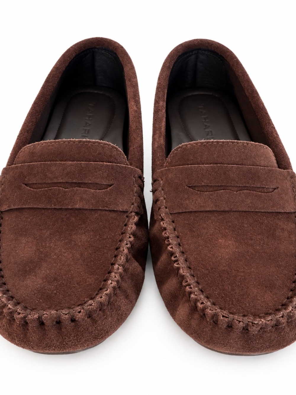 Tahari Woman's Dark Brown Suede Loafer. Size 8 1/2 NWOT - Picture 2 of 5